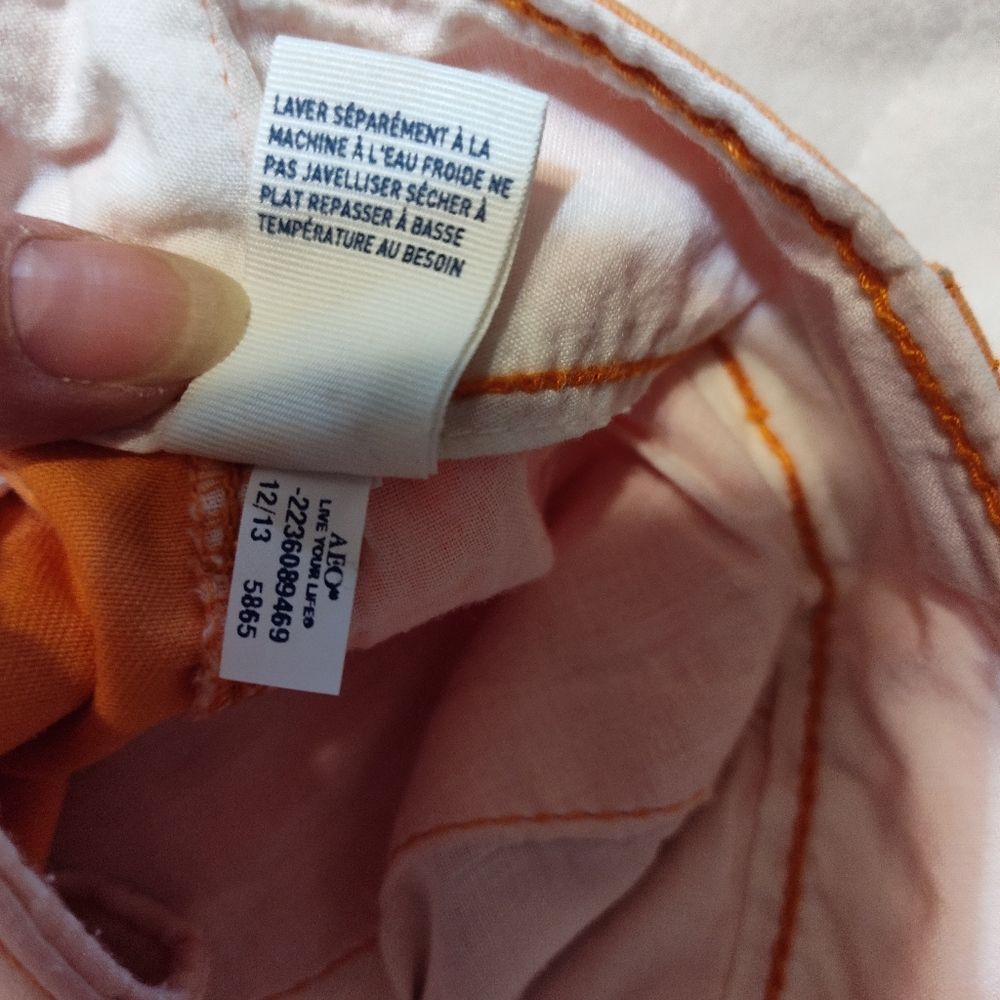 American Eagle Outfitters Classic Shorts Mens 38 Faded Orange 100% Cotton - Picture 5 of 8